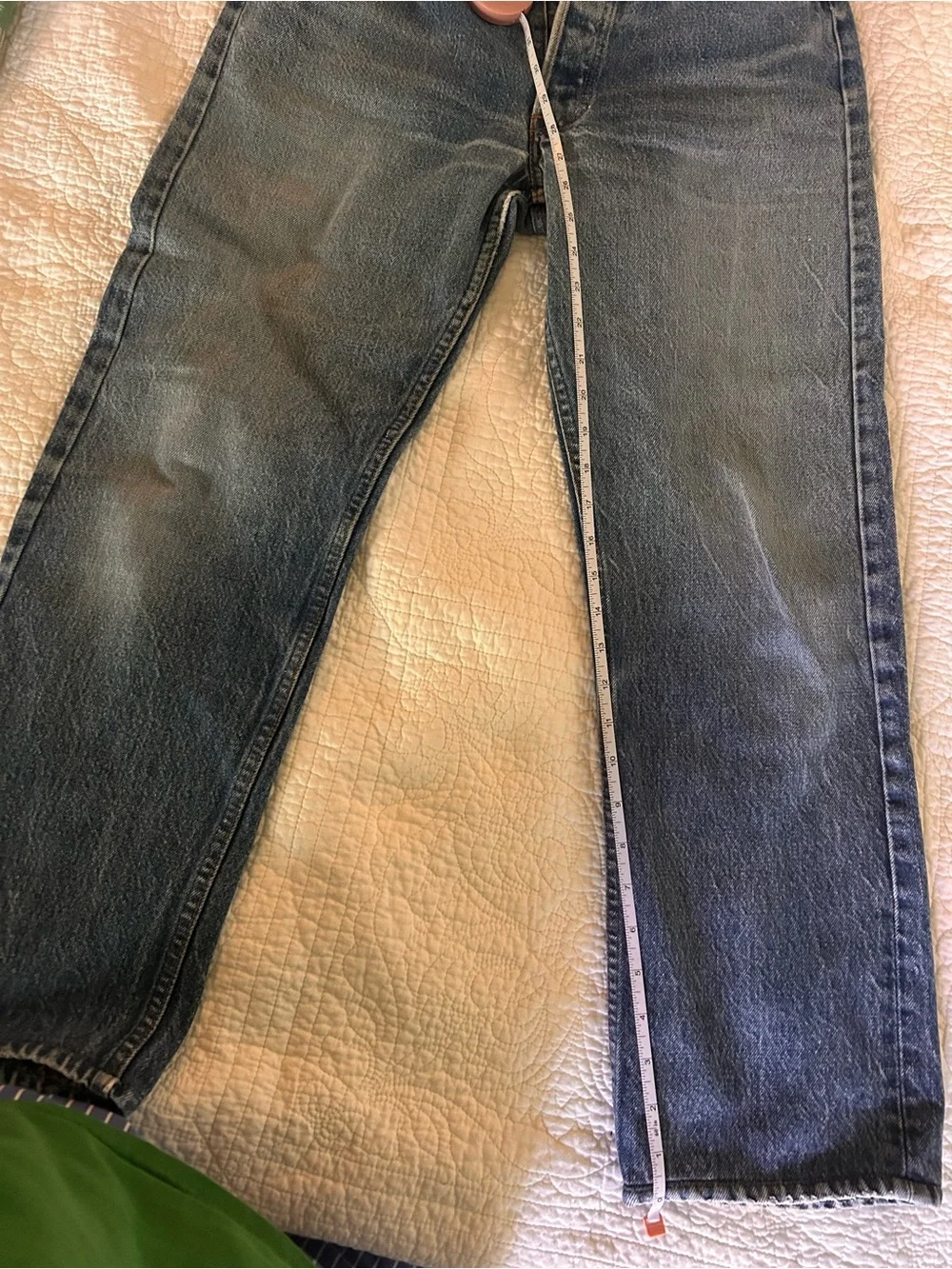VINTAGE Levi's Men's Light Blue Straight Jeans